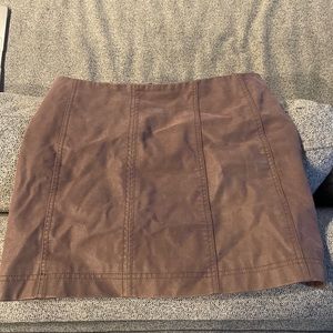 Free People Modern Femme Suede Skirt